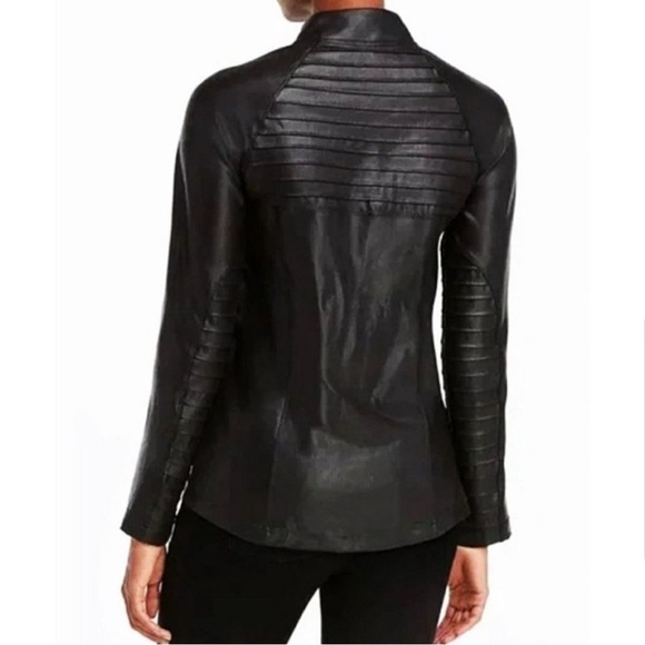 Spanx Faux Leather Moto Jacket XS - Picture 7 of 8